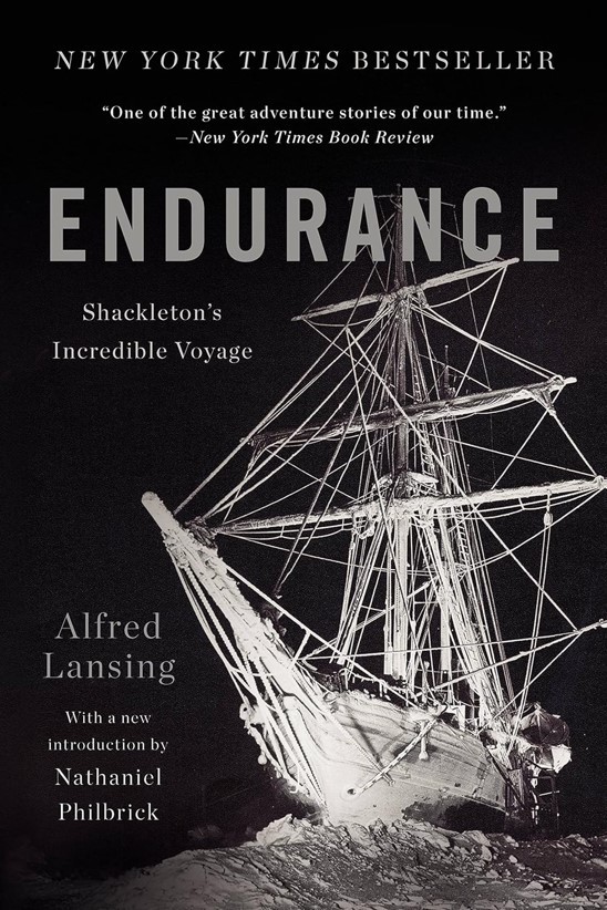 Book cover of Endurance: Shackleton's Incredible Voyage by Alfred Lansing - classic Antarctic survival non-fiction